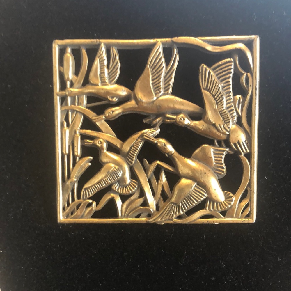 Geese Brooch